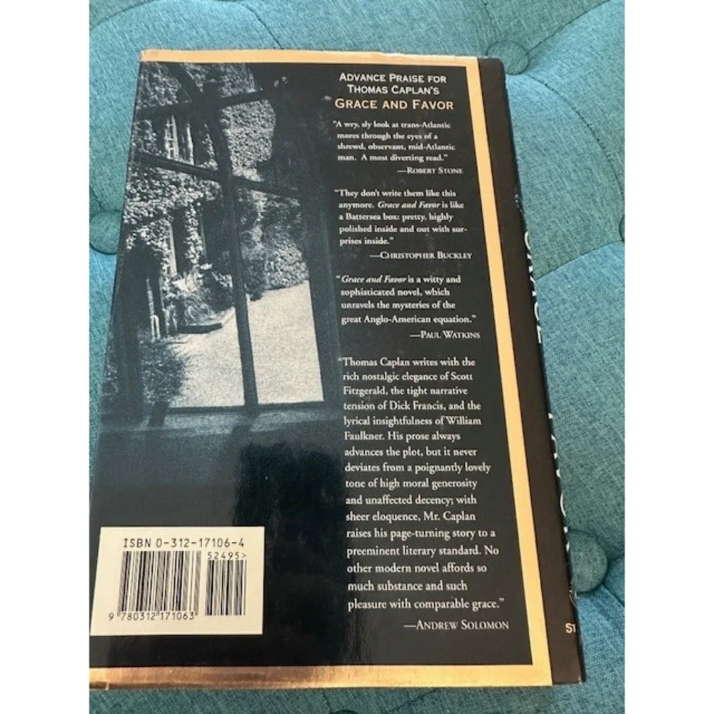 Grace and Favor by Thomas Caplan Hardcover‎ 1997 First Edition St. Martins Press